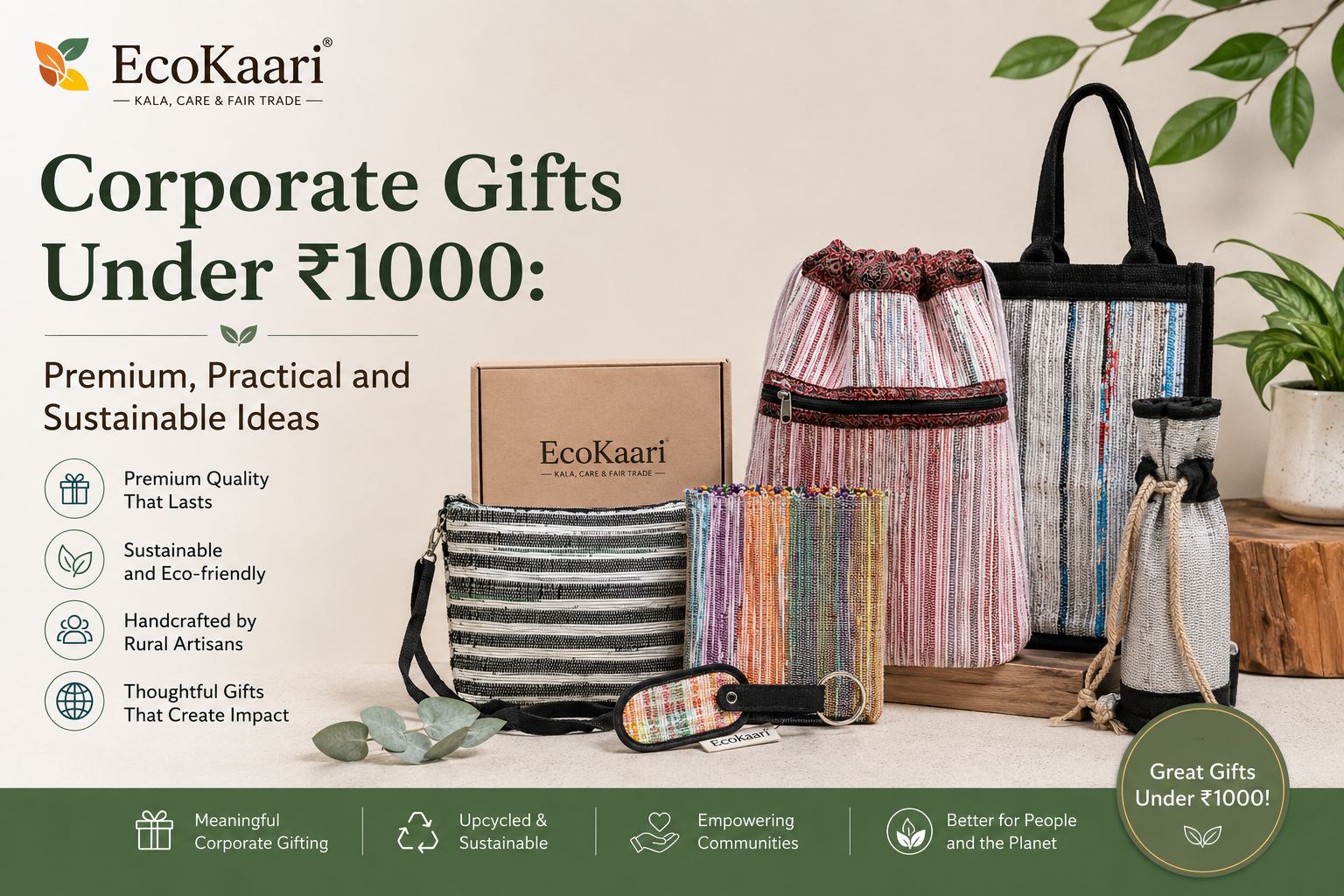 Corporate Gifts Under ₹1000: Premium, Practical and Sustainable Ideas