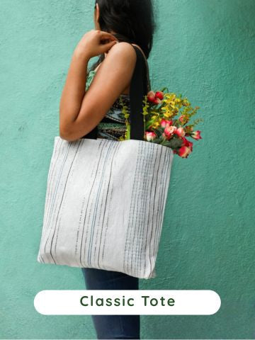 handcrafted classic tote ecokaari