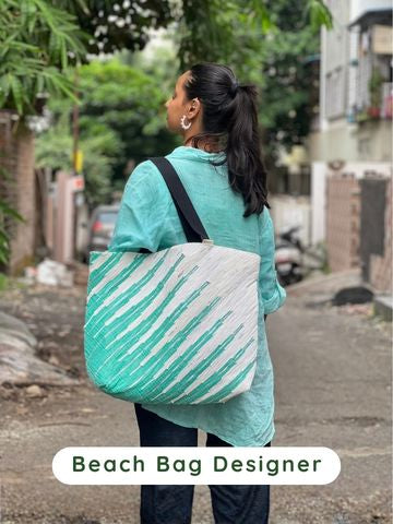 Designer beach bag 