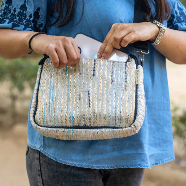 Upcycled satchel bag