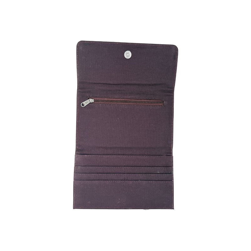 Upcycled Tri-Fold Wallet for Women