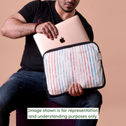 Upcycled Laptop Sleeve 14 Inch front view