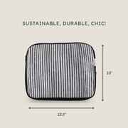 dimensions of Upcycled Laptop Sleeve 14 Inch 