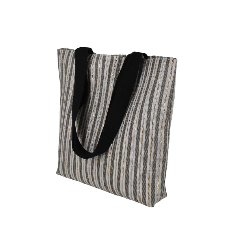 Upcycled Classic Tote (CT0298) | Handcrafted by Artisans