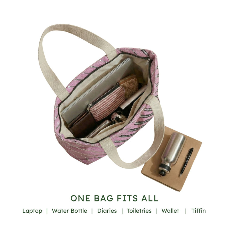 EcoKaari Upcycled Designer Beach Bag(DBB0051)