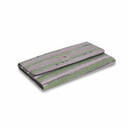 Upcycled Tri-Fold Wallet for Women side view