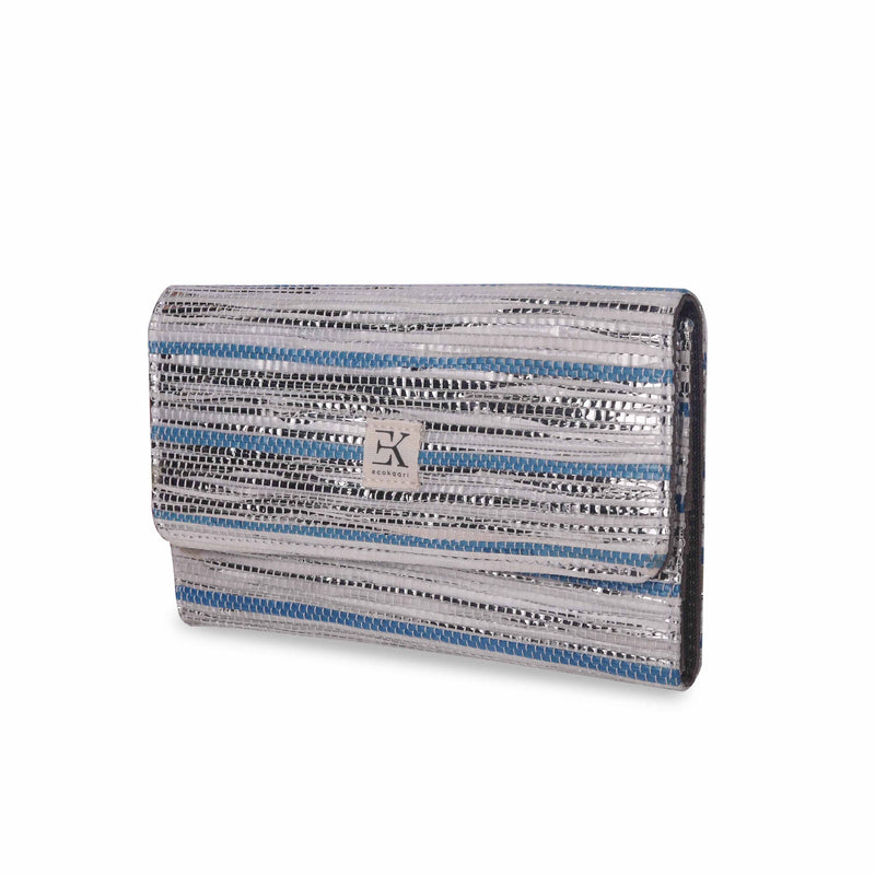 Upcycled Tri-Fold Wallet for Women