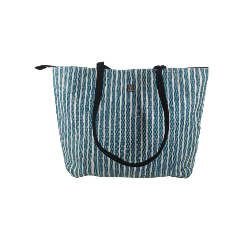 Upcycled Office Tote Bag 14" (OTS0026) | Handcrafted Laptop Tote