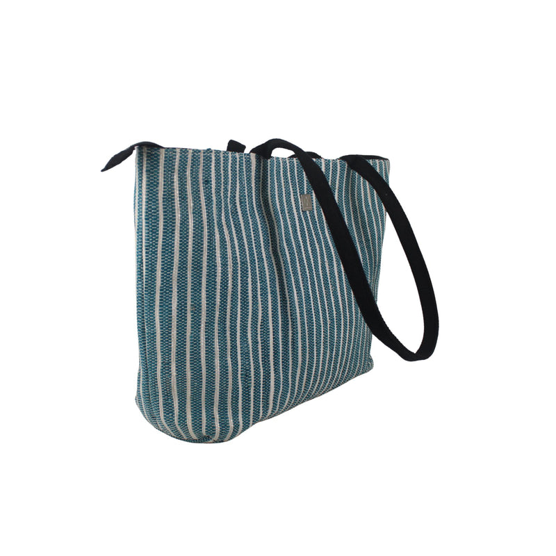 Upcycled Office Tote Bag 14" (OTS0026) | Handcrafted Laptop Tote