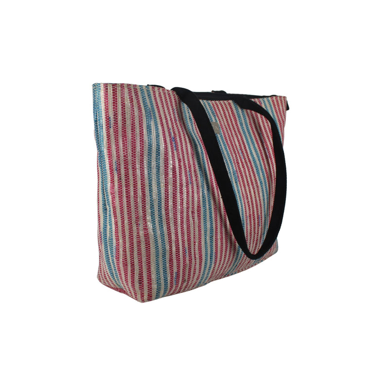 Upcycled Office Tote Bag 14" (OTS0027) | Handcrafted Laptop Tote