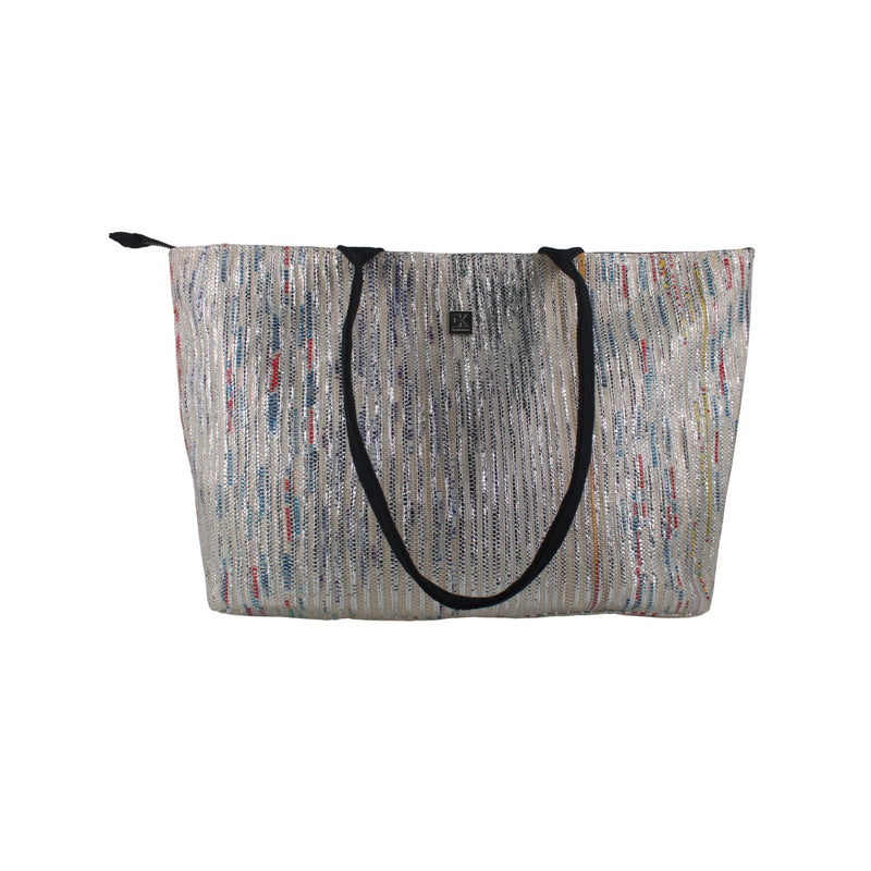Upcycled Office Tote Bag 16" (OTL0030) | Handcrafted Laptop Tote