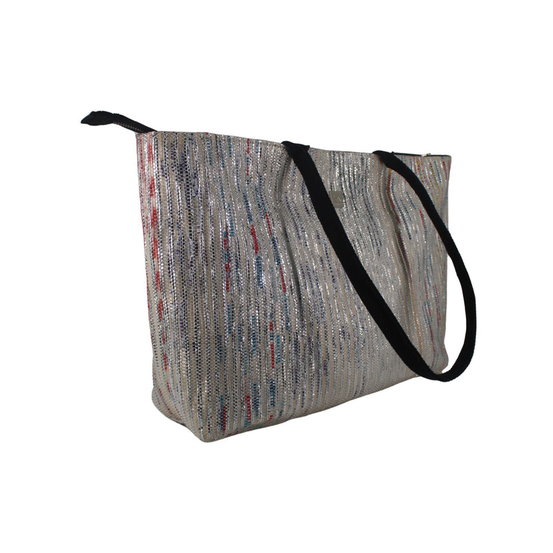 Upcycled Office Tote Bag 16" (OTL0030) | Handcrafted Laptop Tote