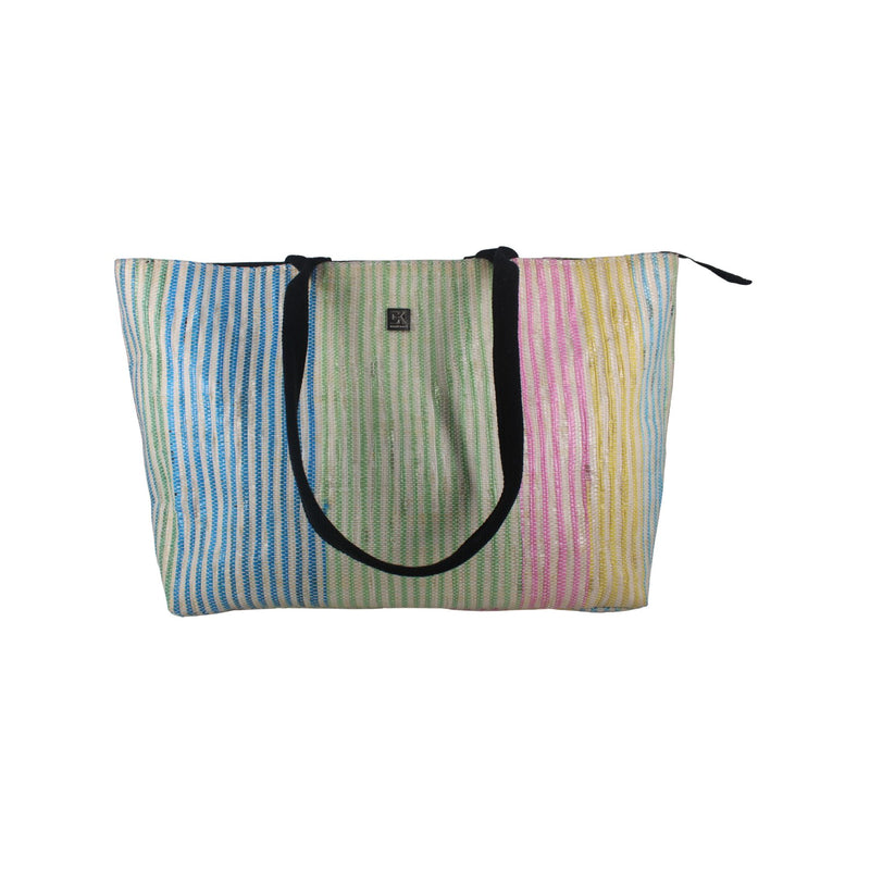 Upcycled Office Tote Bag 16" (OTL0031) | Handcrafted Laptop Tote
