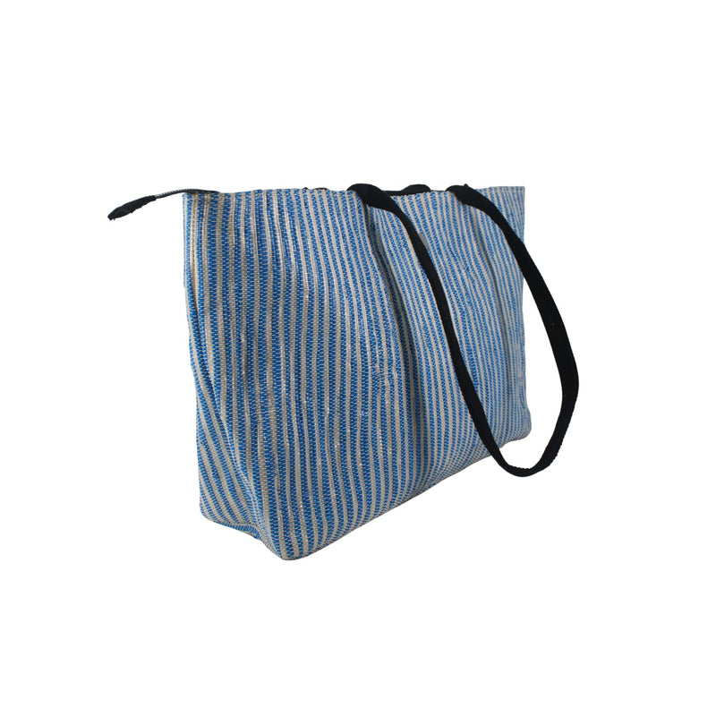 Upcycled Office Tote Bag 16" (OTL0032) | Handcrafted Laptop Tote