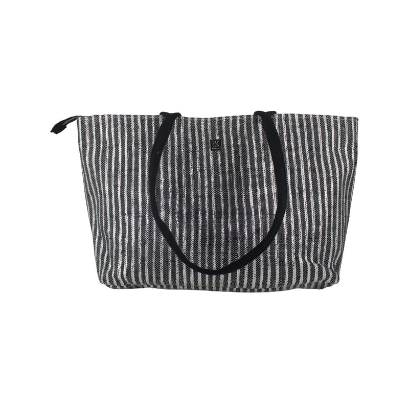 Upcycled Office Tote Bag 16" (OTL0034) | Handcrafted Laptop Tote