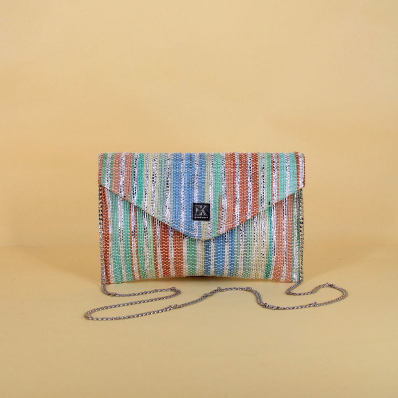 Upcycled Envelope Clutch Sling (ECS0024) | Handcrafted from Plastic Waste