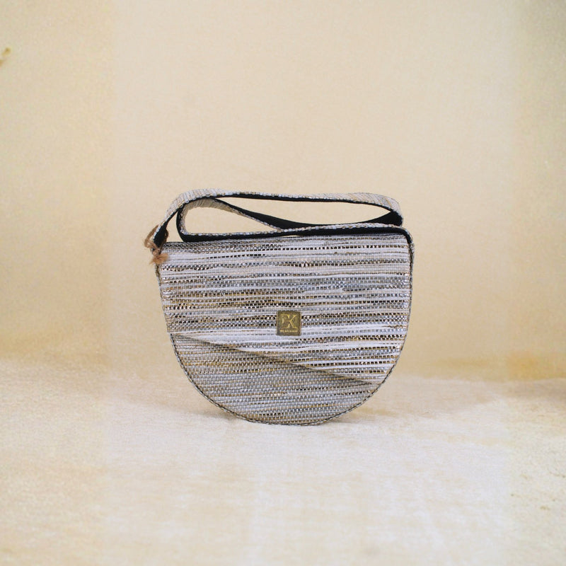 Upcycled Crescent Bag (CB0024) | Handcrafted Sling Bag