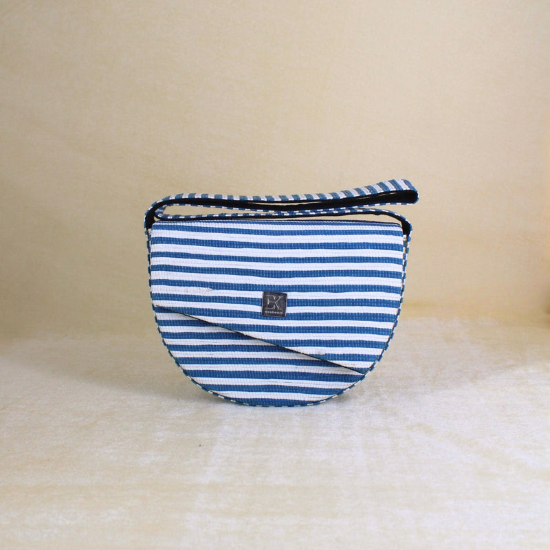 Upcycled Crescent Bag (CB0011) | Handcrafted Sling Bag