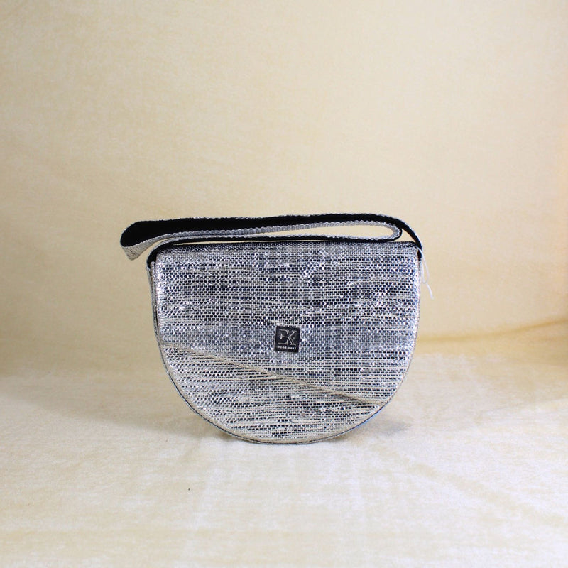 Upcycled Crescent Bag (CB0005) | Handcrafted Sling Bag