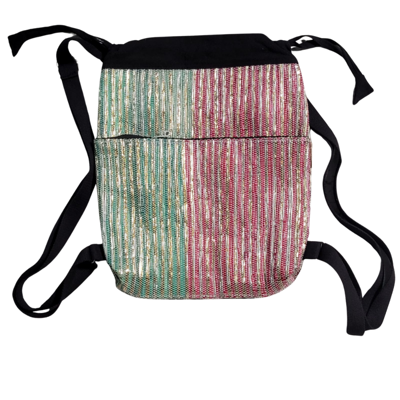 Upcycled Handwoven Light Backpack (LTB0052)