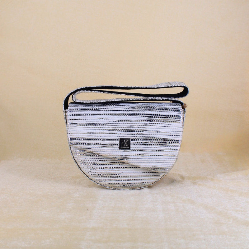 Upcycled Crescent Bag (CB0006) | Handcrafted Sling Bag