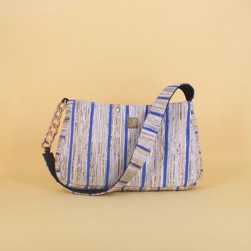 Upcycled Mini Baguette Bag (MBGT0017) | Sustainable Handbag for Women