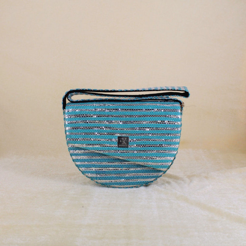 Upcycled Crescent Bag (CB0014) | Handcrafted Sling Bag