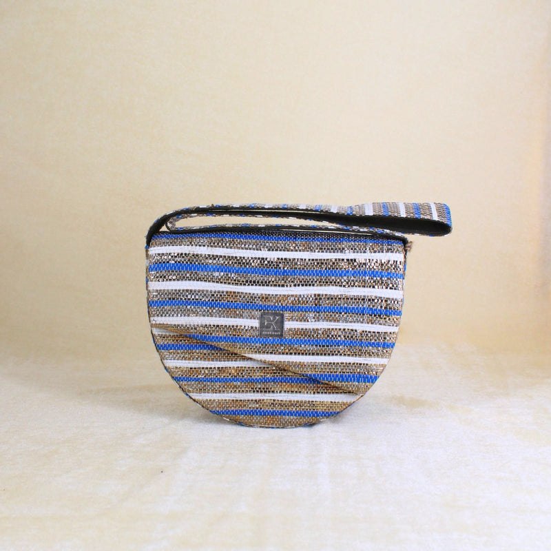 Upcycled Crescent Bag (CB0023) | Handcrafted Sling Bag