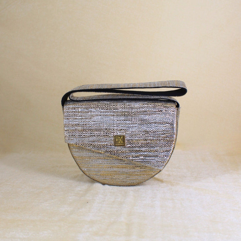 Upcycled Crescent Bag (CB0024) | Handcrafted Sling Bag