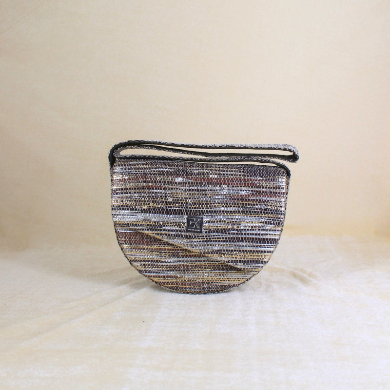 Upcycled Crescent Bag (CB0012) | Handcrafted Sling Bag