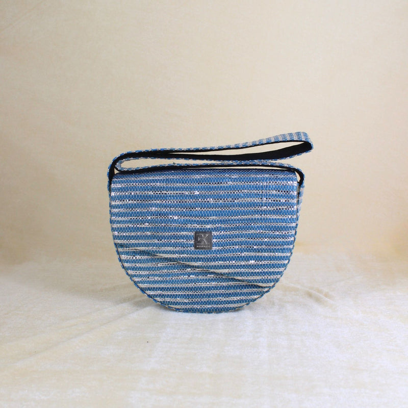 Upcycled Crescent Bag (CB0010) | Handcrafted Sling Bag