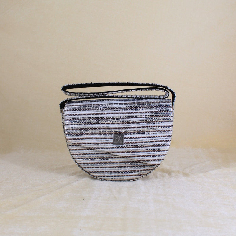 Upcycled Crescent Bag (CB0003) | Handcrafted Sling Bag