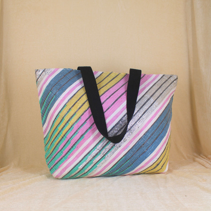 EcoKaari Upcycled Designer Beach Bag (DBB0075)