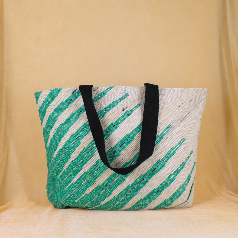 EcoKaari Upcycled Designer Beach Bag (DBB0078)