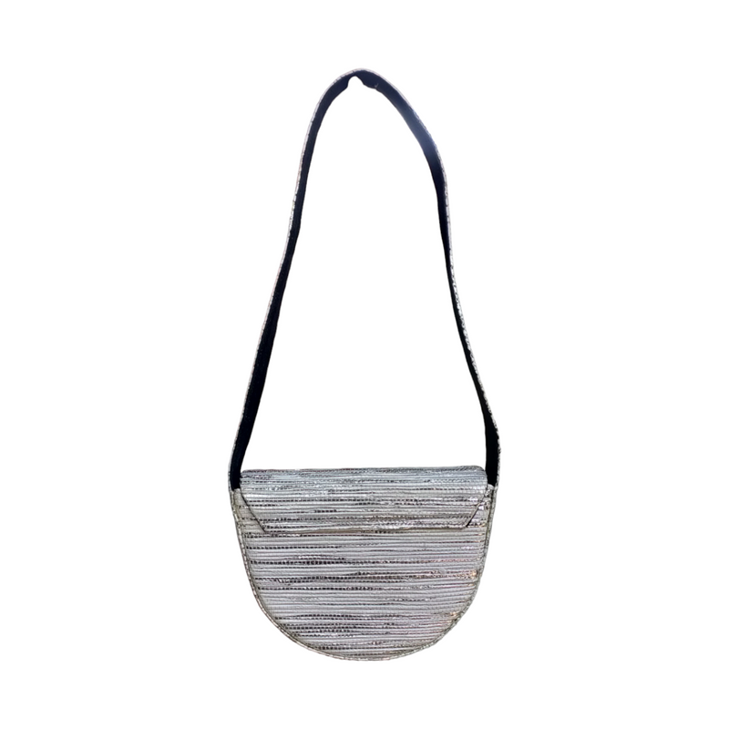 Upcycled Crescent Bag (CB0006) | Handcrafted Sling Bag