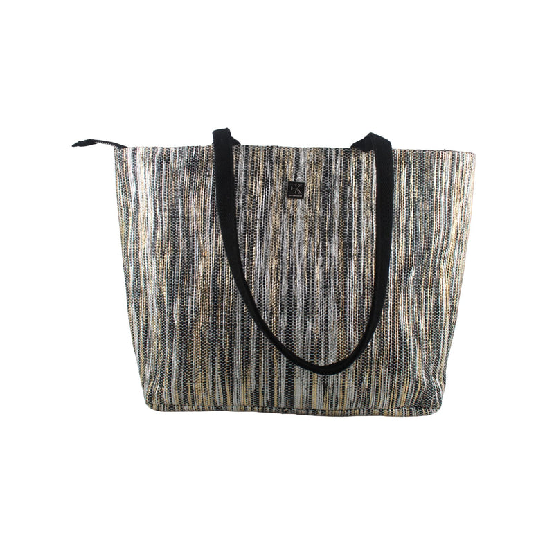 Upcycled Office Tote Bag 16" (OTL0024) | Handcrafted Laptop Tote