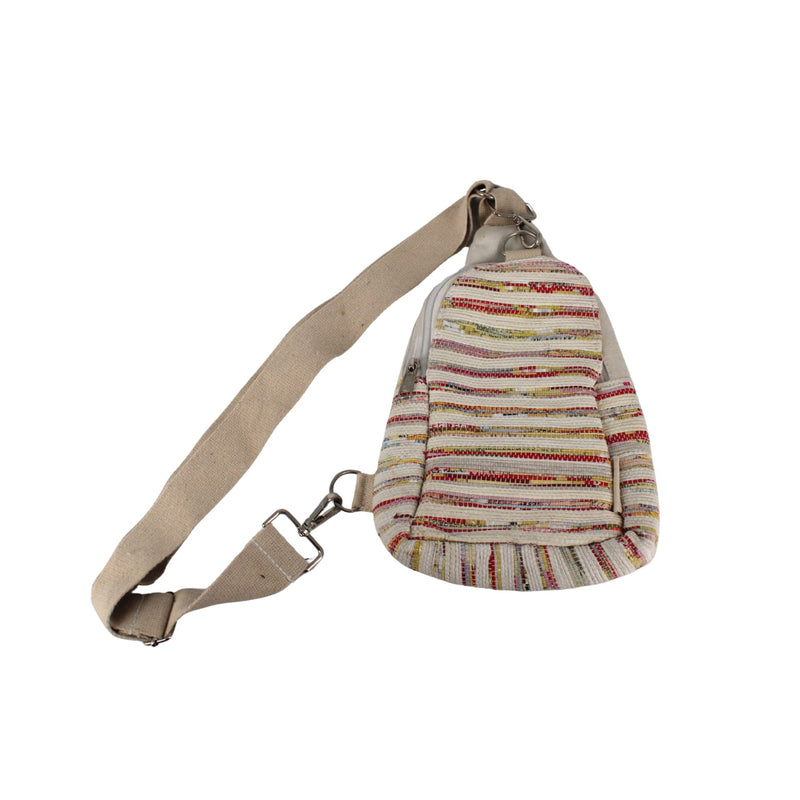 Upcycled Handwoven Shoulder Crossbody Bag (SCB0042)
