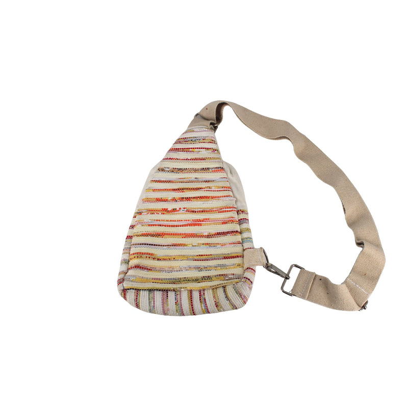 Upcycled Handwoven Shoulder Crossbody Bag (SCB0042)