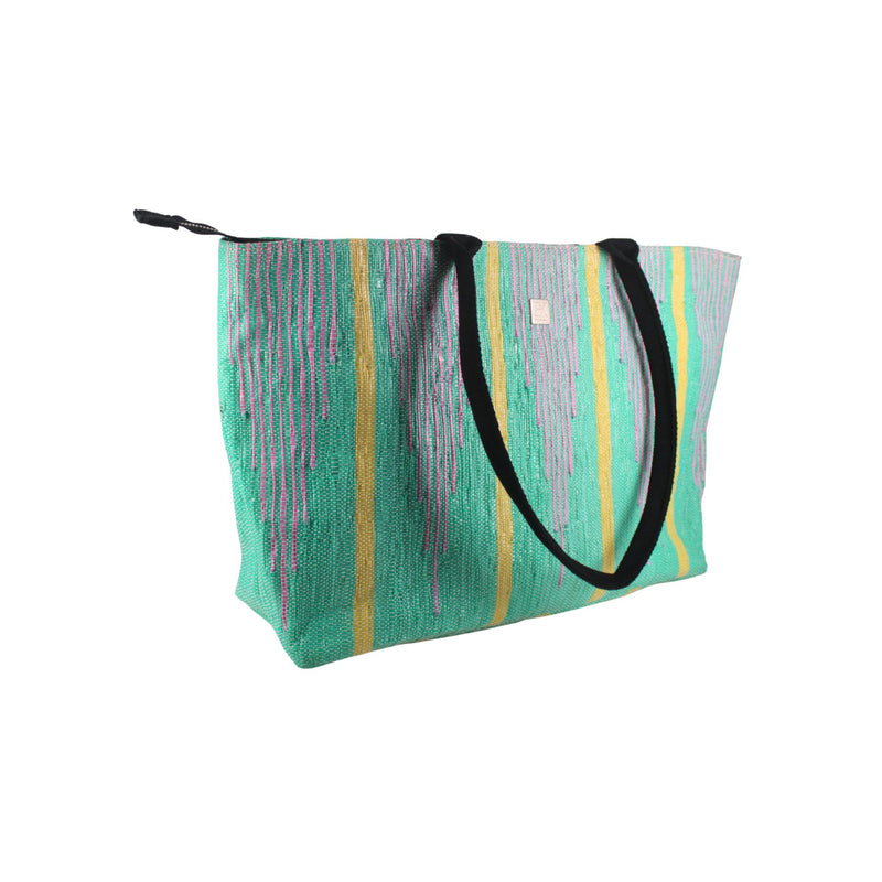 Upcycled Designer Office Tote Bag 16" (DOT0018) | Handcrafted Laptop Tote  Designer