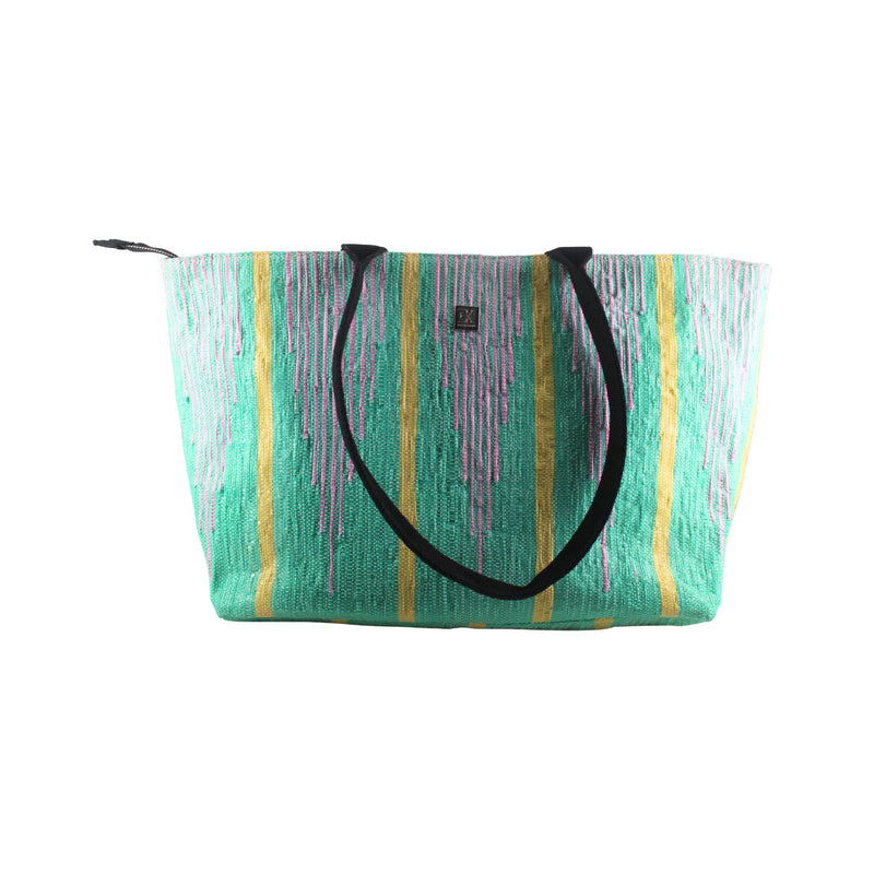 Upcycled Designer Office Tote Bag 16" (DOT0018) | Handcrafted Laptop Tote  Designer