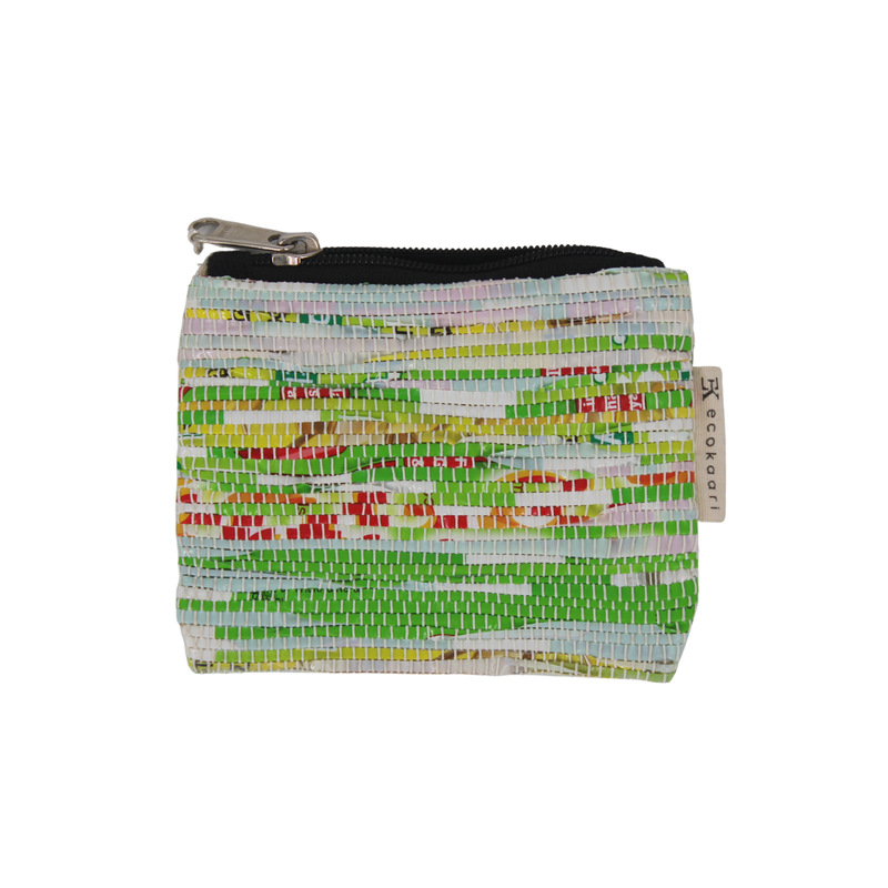 Upcycled Handwoven Coin Pouch (CP0014)