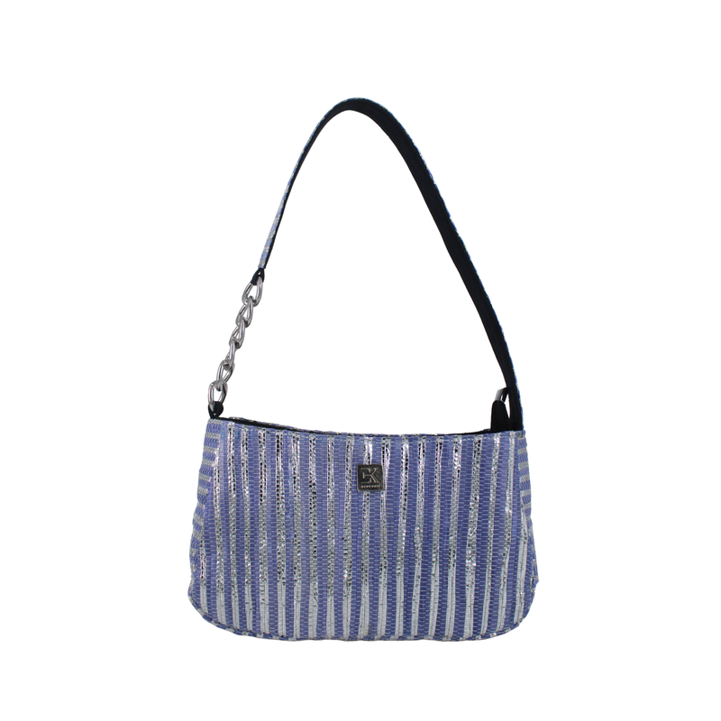 Upcycled Mini Baguette Bag (MBGT0014) | Sustainable Handbag for Women