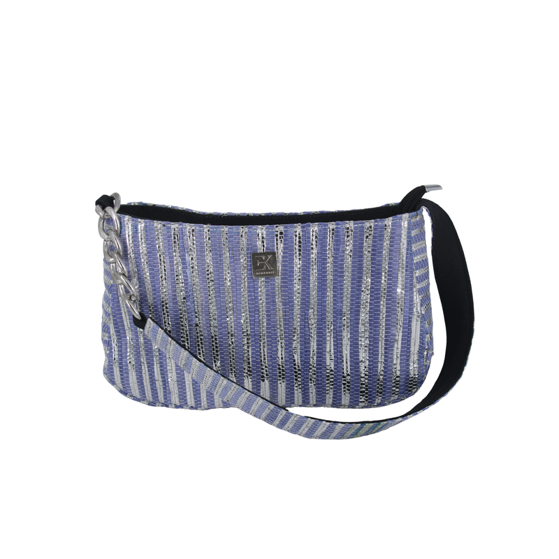 Upcycled Mini Baguette Bag (MBGT0014) | Sustainable Handbag for Women
