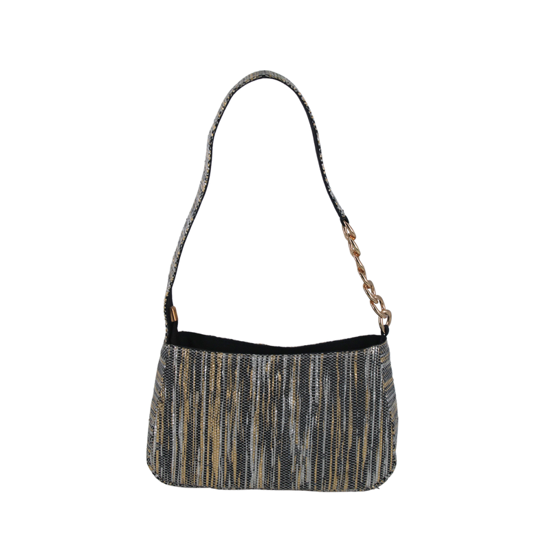 Upcycled Mini Baguette Bag (MBGT0019) | Sustainable Handbag for Women