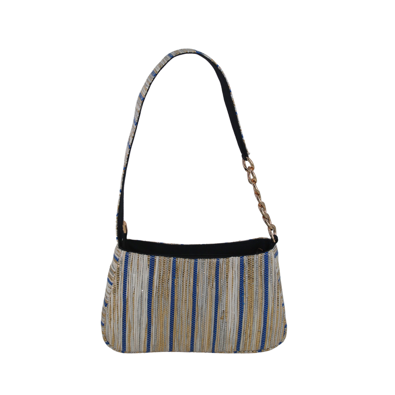 Upcycled Mini Baguette Bag (MBGT0017) | Sustainable Handbag for Women