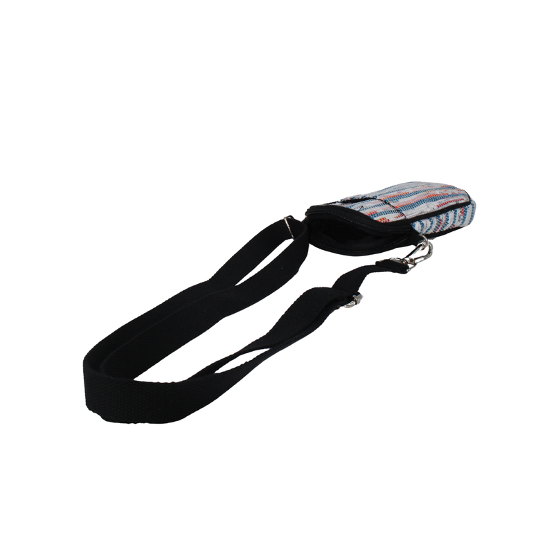 Upcycled Mobile Sling Bag (MSB0013) | Handwoven from Waste Plastic