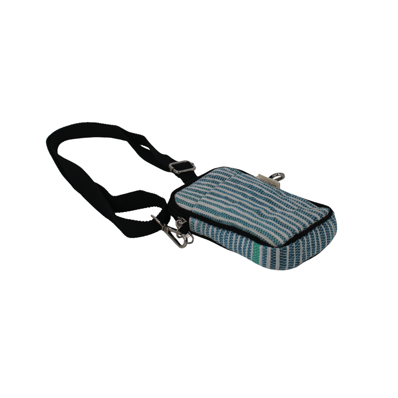 Upcycled Mobile Sling Bag (MSB0014) | Handwoven from Waste Plastic