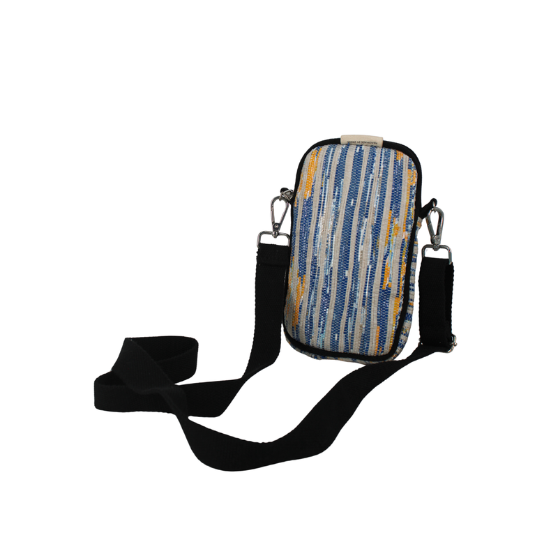 Upcycled Mobile Sling Bag (MSB0015) | Handwoven from Waste Plastic