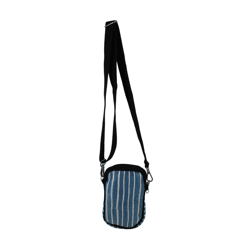 Upcycled Mobile Sling Bag (MSB0016) | Handwoven from Waste Plastic