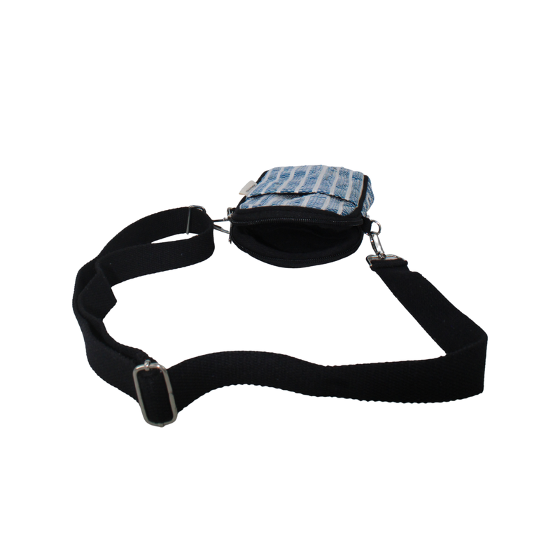 Upcycled Mobile Sling Bag (MSB0016) | Handwoven from Waste Plastic